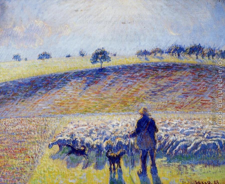 Camille Pissarro : Shepherd and Sheep